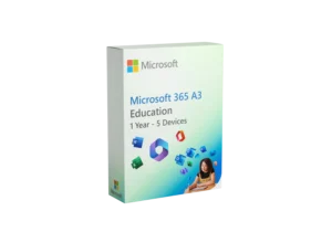 Microsoft Office 365 A3 Education License (Without-OneDrive) - 5 Devices - 1 Year
