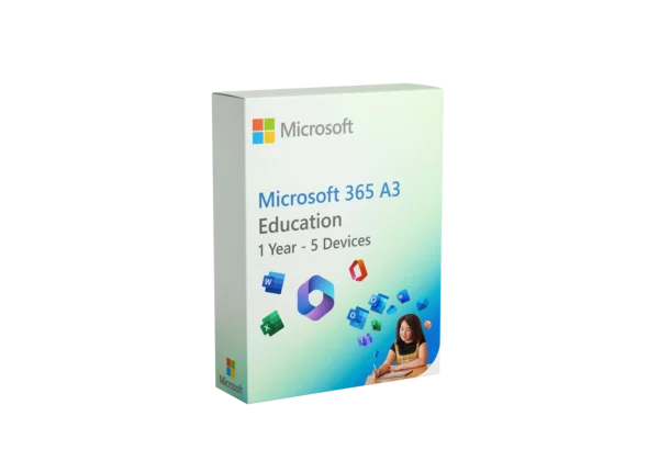 Microsoft Office 365 A3 Education License (Without-OneDrive) - 5 Devices - 1 Year